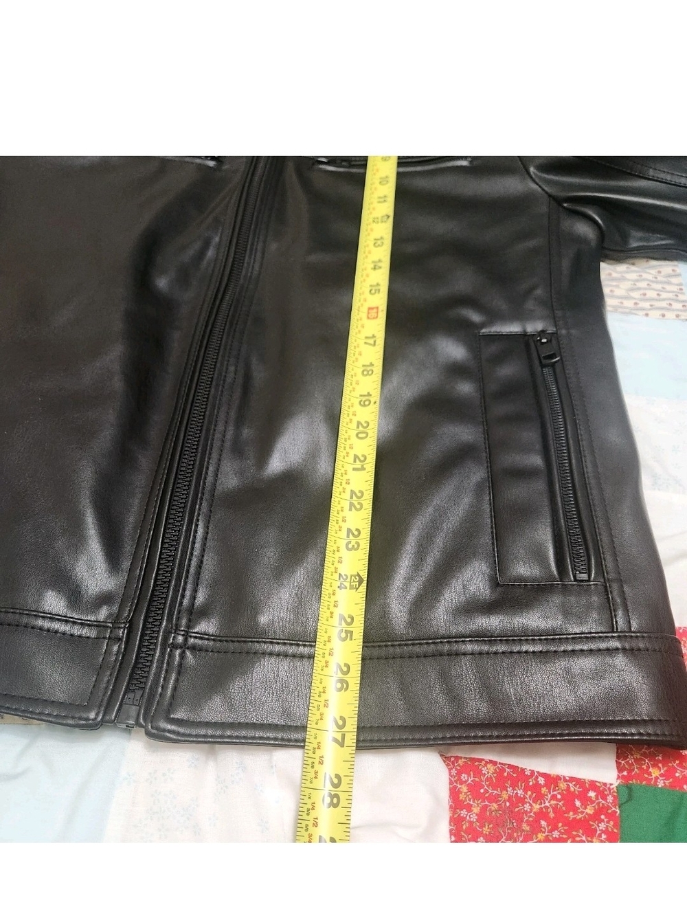 Calvin Klein Everday Essential Faux Leather Jacket M Moto Classic Capsule - Picture 8 of 14